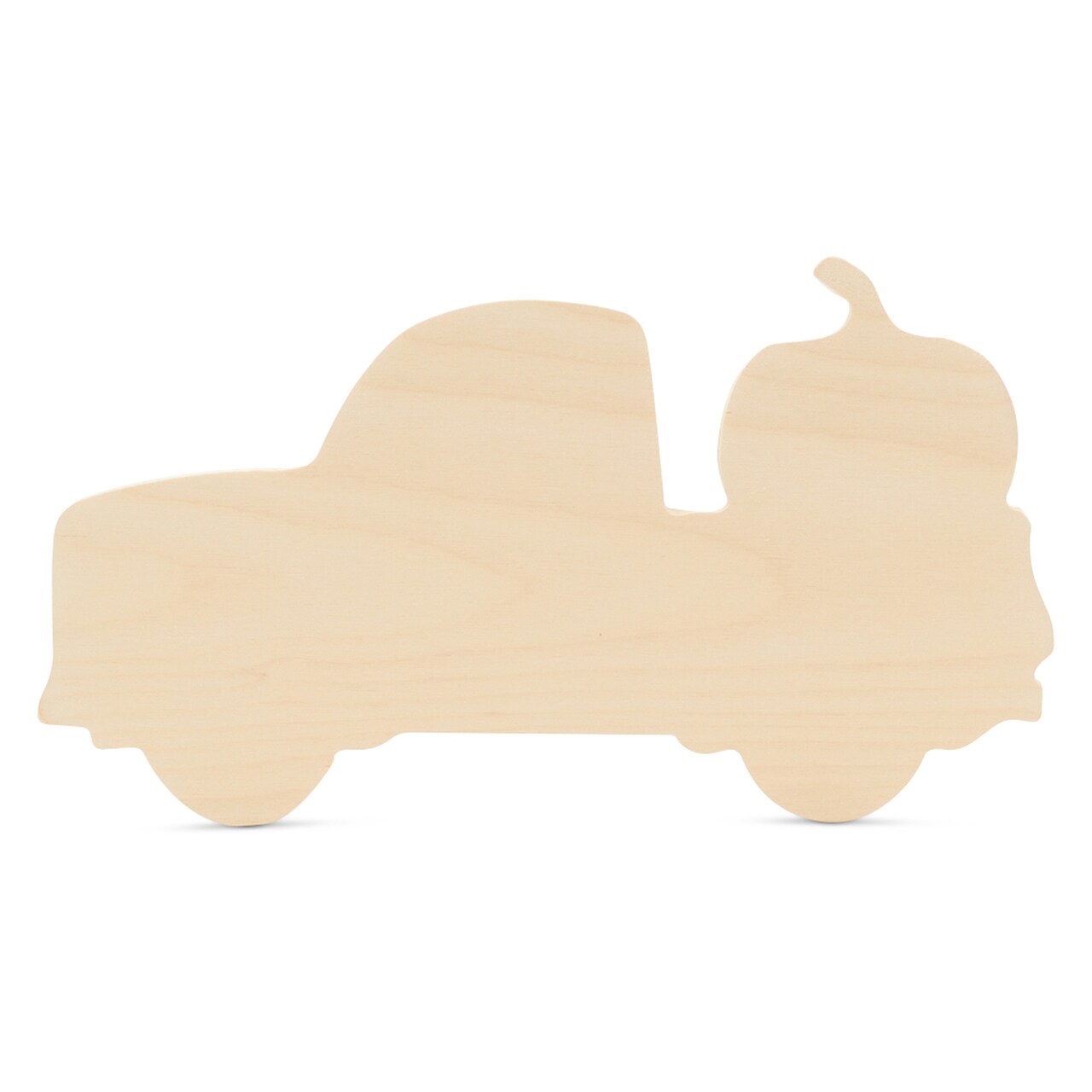 Pumpkin Truck Wood Cutout 6-1/2"x12" Unfinished Thanksgiving Craft | Woodpeckers